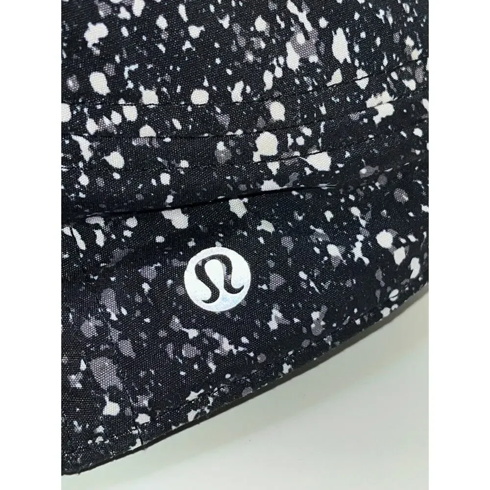 Lululemon Race To Place Run Hat 2.0 Black White Splatter EUC Adjustable - Picture 8 of 15